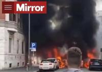 意大利米蘭發生爆炸 數輛汽車起火