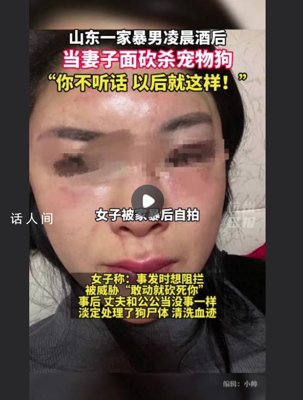 家暴男被指當妻子面砍殺寵物狗 被威脅敢動就砍死你