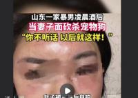 家暴男被指當妻子面砍殺寵物狗 被威脅敢動就砍死你
