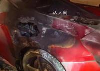 杭州街頭百萬級跑車起火 車身燒出洞