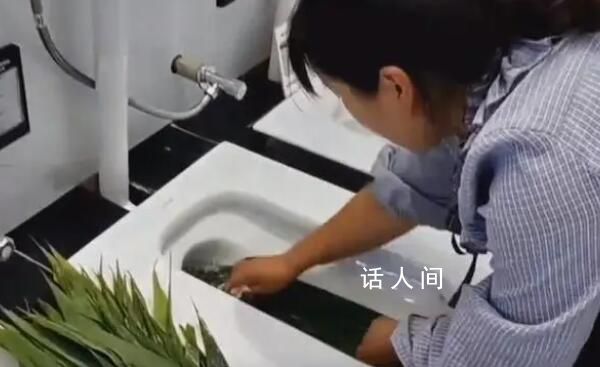 女子用蹲便器洗粽葉被吐槽 網(wǎng)友的不滿與憤怒