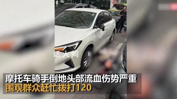 吉普車失控跨線將騎手撞下高架橋 頭部流血傷勢嚴重