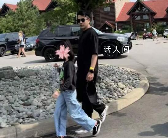 網友加拿大偶遇劉愷威和小糯米 小糯米形體容貌出眾