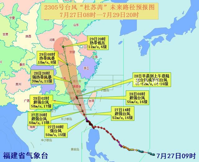 超強臺風杜蘇芮正直奔福建而來 已進入24小時警戒線