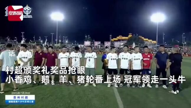 村超獎品搶眼:雞鵝羊豬牛輪番上場