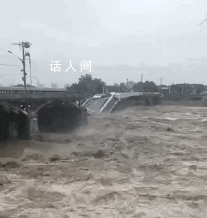 河南新鄉一景區因強降雨引發山洪 導致道路遭嚴重沖擊毀壞