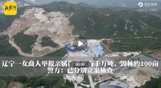 女商人實名舉報親屬盜采礦石千萬噸 破壞公益林約200畝