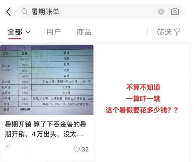 家長吐槽暑假40天孩子開銷五六萬 暑期賬單主要消費在哪兒了
