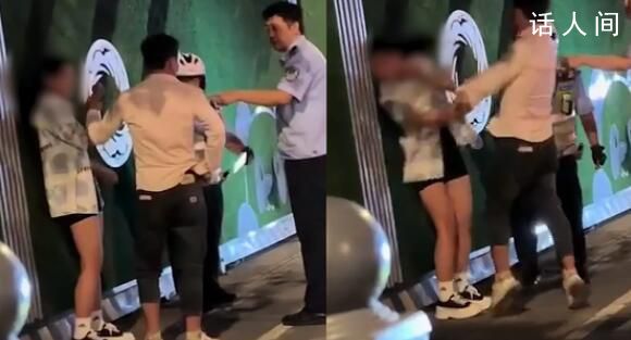 男子當街對女子施暴被警察制服 網友紛紛呼吁嚴懲肇事者