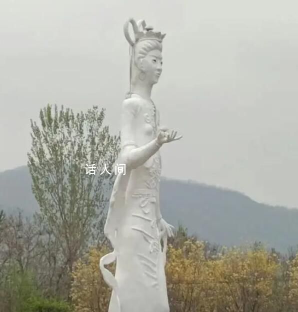 牡丹仙子雕像被指缺乏美感 當地回應