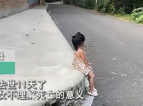 太爺爺去世11天重孫女坐路口等待 讓人莫名地感到心疼
