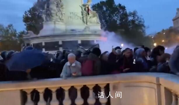 法國街頭爆發大規模抗議 警方使用高壓水槍和催淚瓦斯驅散人群