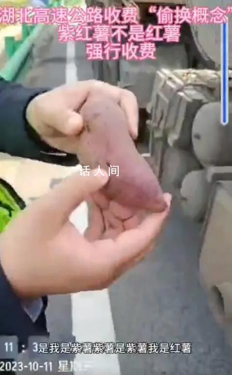 紫薯非紅薯?貨車走高速被強制收費