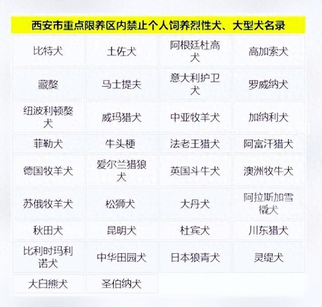 西安一小區將逐戶清理禁養犬 禁養名錄內大型犬決不能在三環內飼養