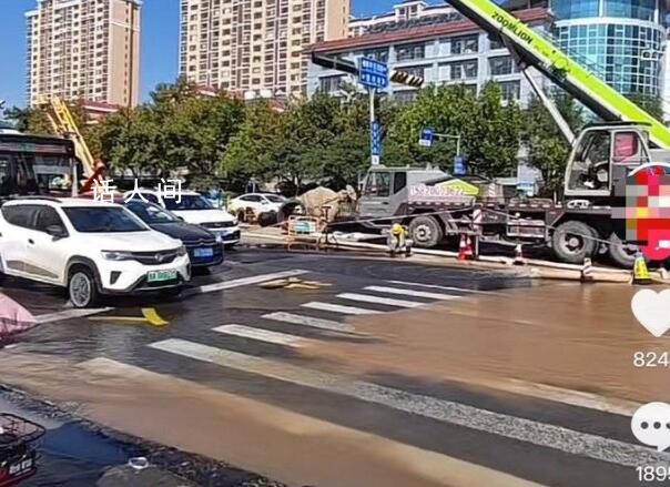 “濟南地鐵施工遇泉眼”系謠言 只是自來水管道壞了而已