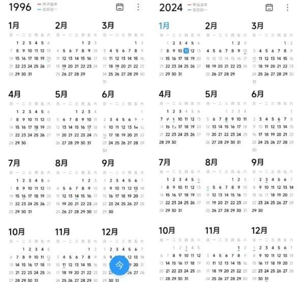 商家回應1996年舊日歷爆火 你家里還能找到28年前的日歷嗎