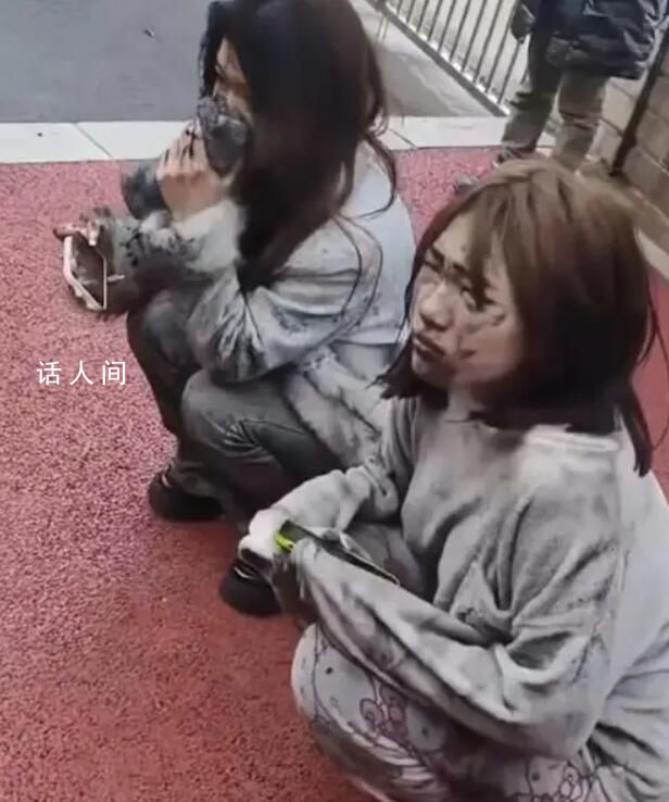兩女生從新余火災中逃生 全身被熏黑