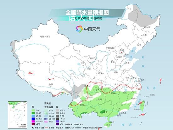 南方降水增多局地有暴雨 未來三天南方陰雨發展增多