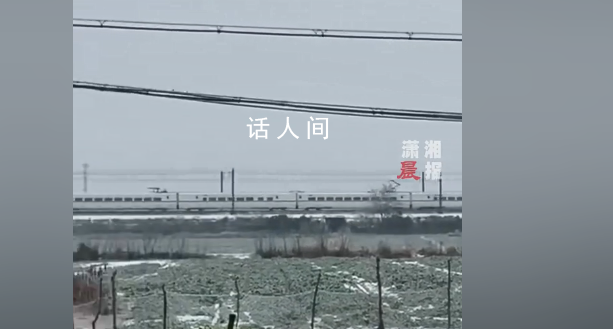 第一次見高鐵10碼速度緩慢行駛 當事人：這場雪都把高鐵干成10碼速度