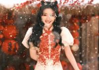 楊冪毛曉彤看著就喜慶 喜慶味道十足