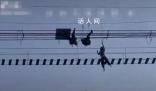 洛陽一景區(qū)鋼索橋側翻游客倒掛空中 實在是太嚇人了