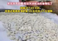 女子因東北升溫被迫吃4斤大蝦 以及一座坨到一起的餃子山