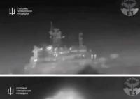 烏方公布擊沉俄黑海艦隊登陸艦畫面 俄羅斯大型登陸艦14日被擊沉