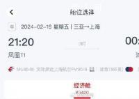 三亞部分返程機票回落至3000元檔 增飛夜間航班運行寬體機釋放經(jīng)濟艙位