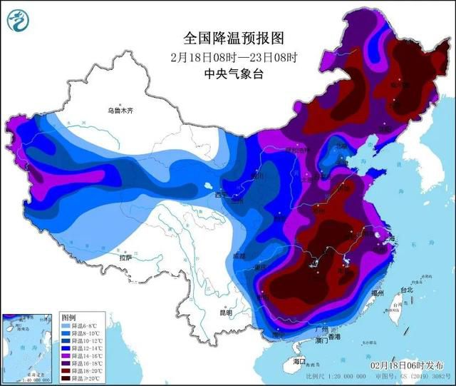 降溫圖紅到發黑 中央氣象臺直呼刺激
