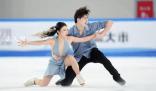 王詩玥柳鑫宇自由舞113.04分 柳鑫宇冰舞自由舞賽后體力不支