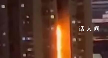 遼寧丹東一高層住宅發生火災 火災原因正在調查