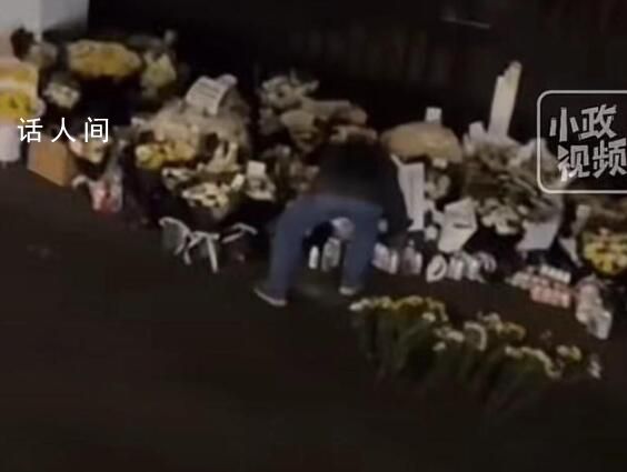 男子拿走用來悼念宗慶后的AD鈣奶 你怎么還跑去拿別人的呢