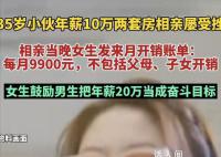 相親當晚女生列出每月9900元開支 感到十分震驚