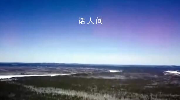 太陽發了個脾氣 漠河出現極光