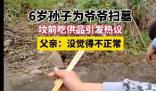 6歲孫子在爺爺墳前吃供品 孩子還小對死亡和掃墓的概念并不清晰
